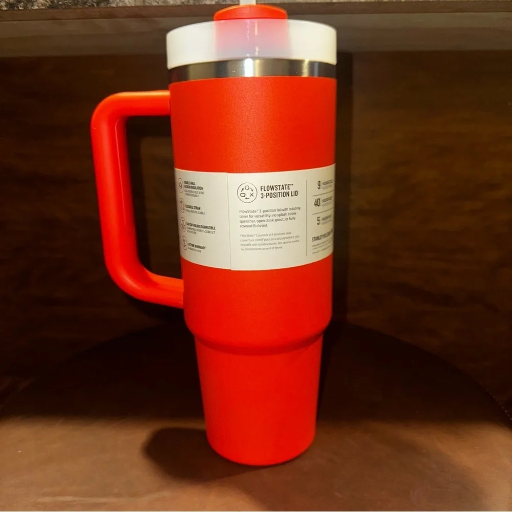 NEW Stanley Quencher H2.0 FlowState Tumbler 30oz Hydration Tigerlilly Plum - Picture 6 of 11